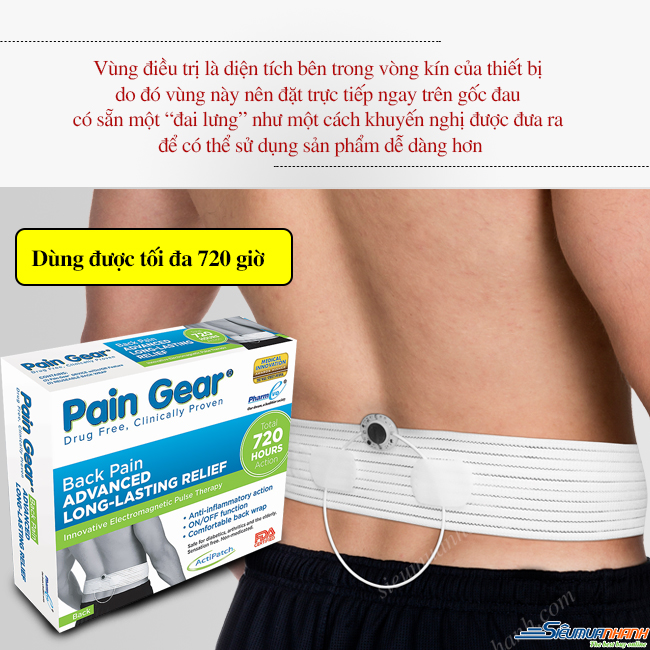 Thiết bị giảm đau nhức hiệu quả Pain Gear không dùng thuốc bằng sóng điện từ (Pack Pain)